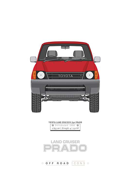 Land Cruiser Prado super red