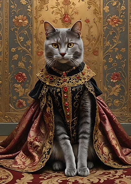 Cat in Royal Attire