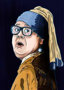 Danny DeVito with a Pearl Earring
