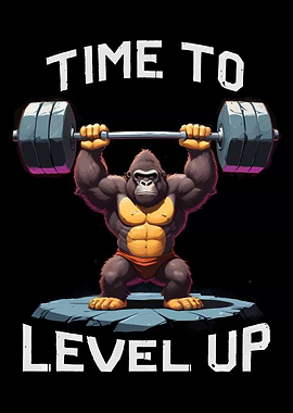 Time To Level Up Gym Gamer