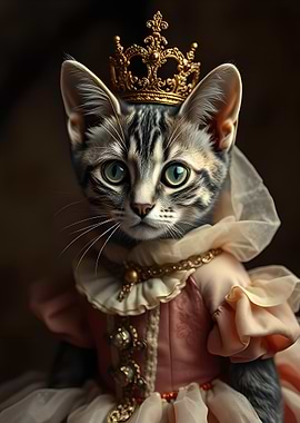 Cat in Royal Attire