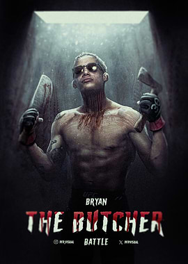 UFC Fighter Bryan Battle Poster