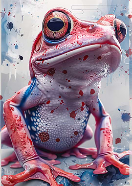 Red and Blue Frog