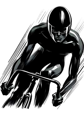 Cyclist Racing