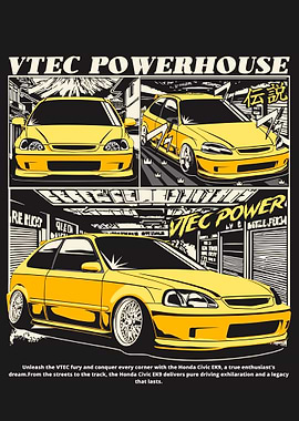 Honda Civic EK9 VTEC Powerhouse
