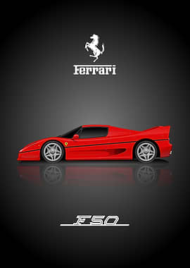 Ferrari F50 Automotive Print