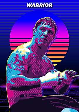 Retro Warrior Poster