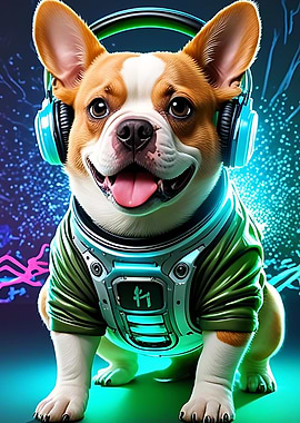 French Bulldog DJ