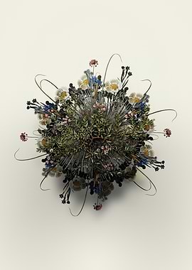 Alpine Azalea Wreath Floral Mandala