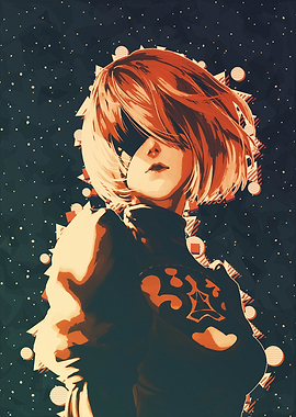 blind women digital art