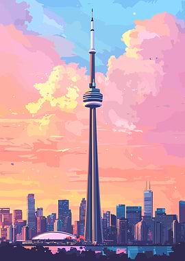 Toronto Skyline at Sunset