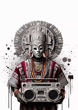 African King with Boombox
