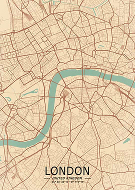 London Vintage Map