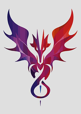 Abstract Dragon Design