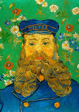 Postman Portrait by Van Gogh