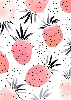 Pink Fruit Pattern