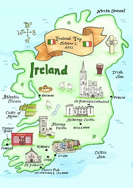 Ireland Travel Map
