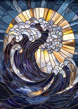 Stained Glass Wave