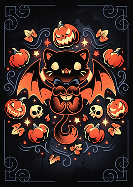Midnight Pumpkin Cat