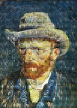Van Gogh Self-Portrait Pixel Art
