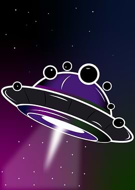 UFO in Space