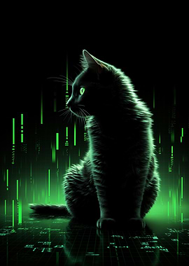 Black Cat in Digital World