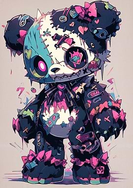 Patchwork Panda Bear