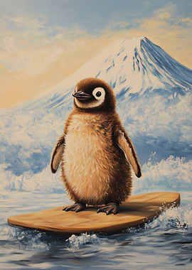 Penguin Surfing