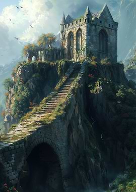 Stone Castle on Clifftop