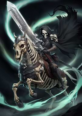 Skeleton Rider with Sword