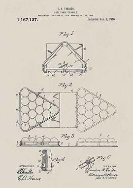 Pool Table Triangle Patent