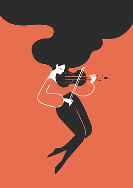 Woman Playing Violin