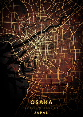 Osaka City Map
