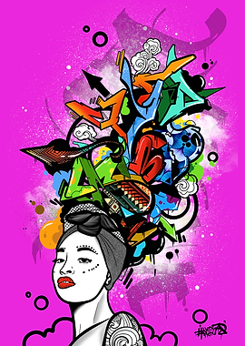 Graffiti street Portrait