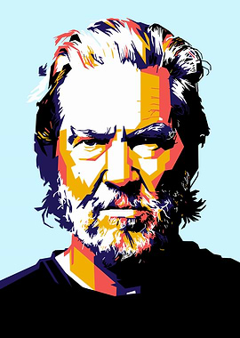 Pop Art Portrait of a Man wpap pop art