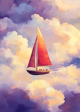Sailboat in the Clouds