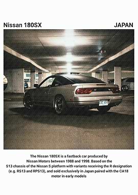 Nissan 180SX - Silver Fastback