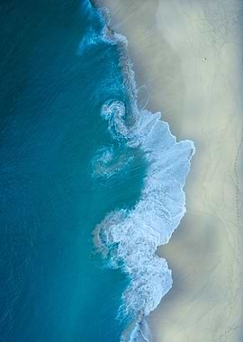 Ocean Waves on Sandy Beach