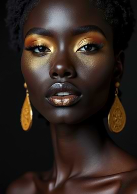 Golden Beauty Portrait