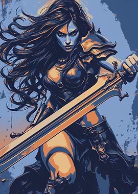 Warrior Woman with Sword
