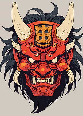 Japanese Oni Mask