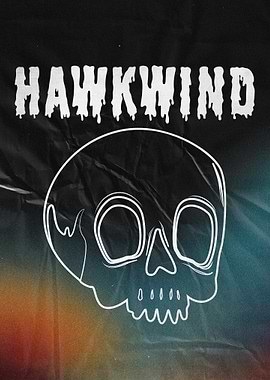 Hawkind Skull Poster
