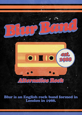 Blur Band Retro Poster