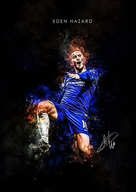Eden Hazard Football Art