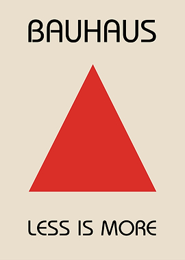 Bauhaus Triangle Poster