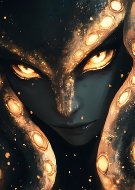 Golden-Eyed Sea Creature