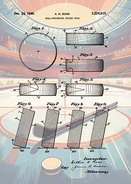 1940 Hockey Puck Patent
