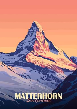 Matterhorn Mountain Poster