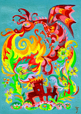 Dragon and Castle