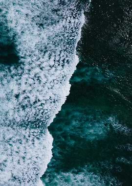 Ocean Wave Aerial View